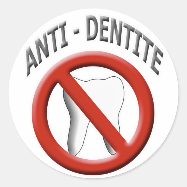 Sticker Rond Anti Dentite (Devant)