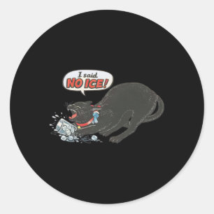Sticker Rond Anti glace Pro Immigration Chat drôle Politique