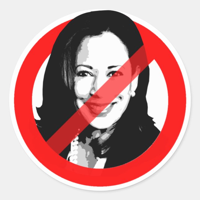 STICKER ROND ANTI HARRIS (Devant)