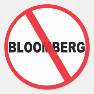 Sticker Rond Anti Mike Bloomberg