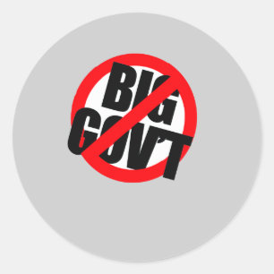 Sticker Rond Anti-Obama - Anti-Big Government
