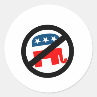 Sticker Rond Anti-républicain