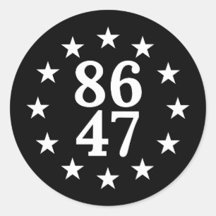 Sticker Rond Anti Trump 8647