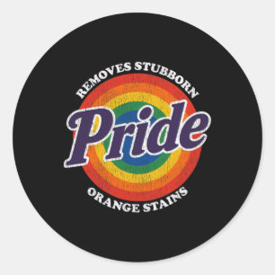 Sticker Rond Anti Trump Enlever les taches orange tenaces Fiert