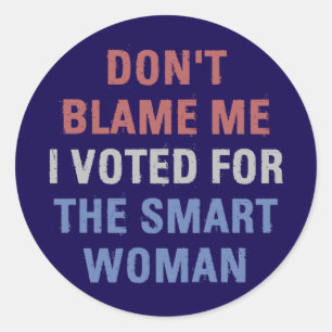 Sticker Rond Anti Trump J'Ai Voté Pour Kamala Harris