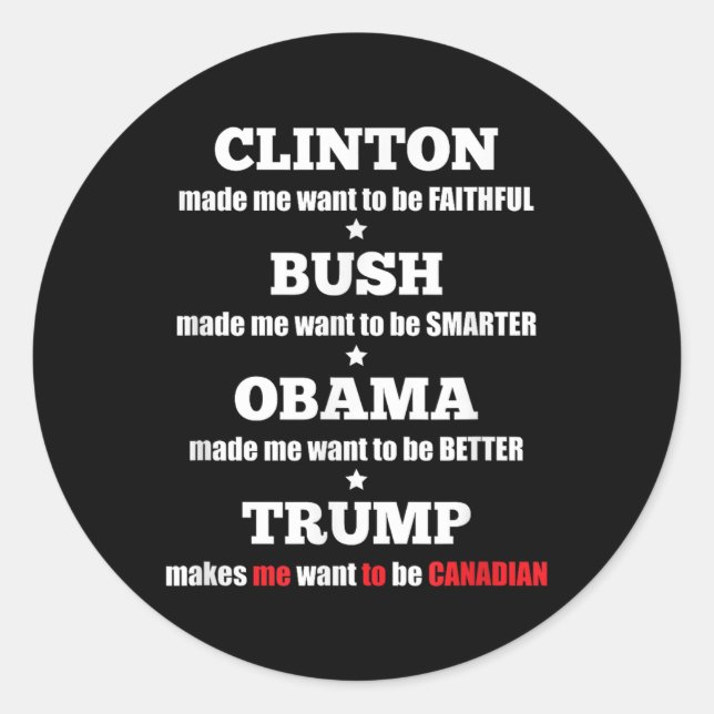 Sticker Rond Anti Trump Tee Politique Pour Les Indépendants Et (Devant)