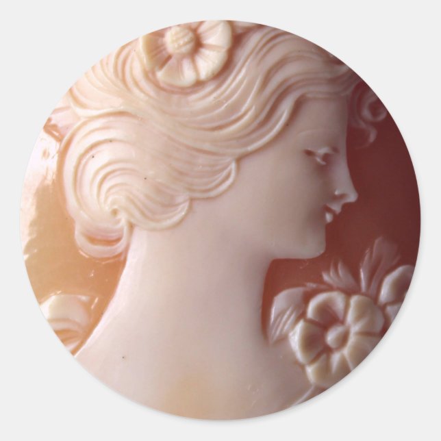Sticker Rond Antique Cameo (Devant)