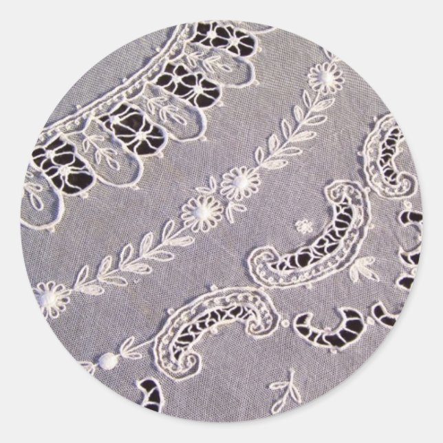 Sticker Rond Antique Tambour Lace (Devant)