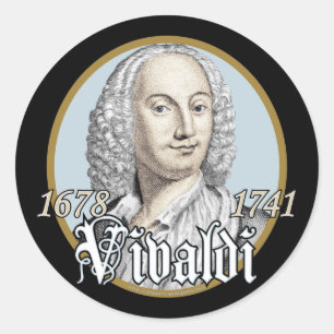 Sticker Rond Antonio Vivaldi