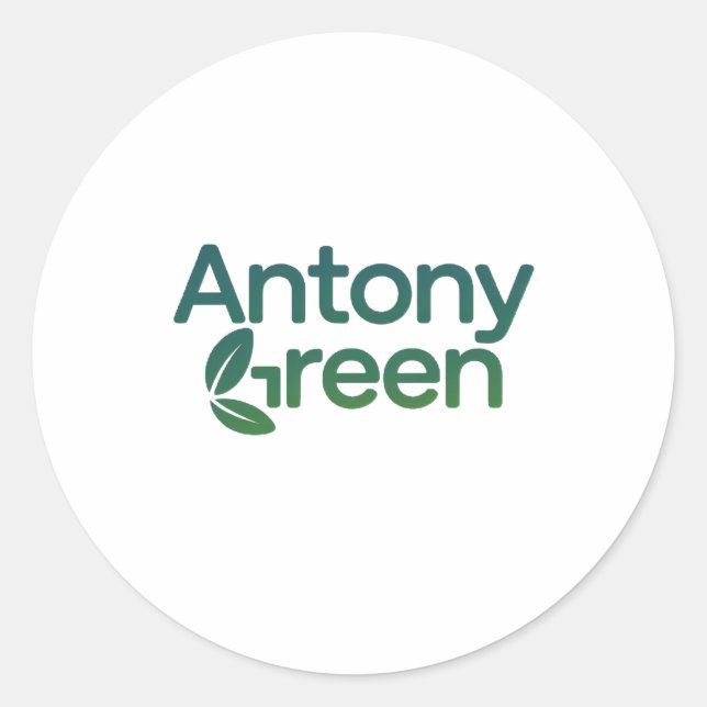 Sticker Rond Antony green (Devant)