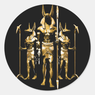 Sticker Rond Anubis