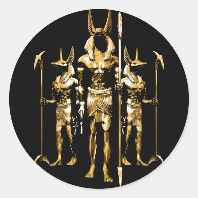 Sticker Rond Anubis (Devant)