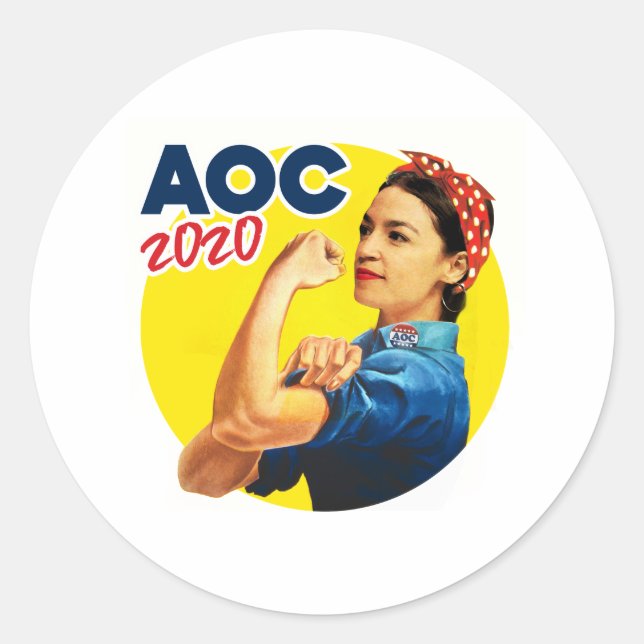 Sticker Rond AOC la riveuse 2020 (Devant)