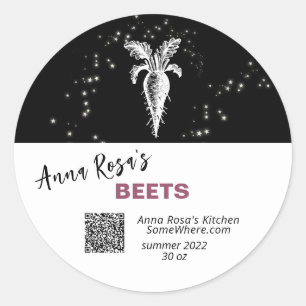 STICKER ROND * AP30 BEETS QR DÉSHYDRATÉ. ANNULER LE FRAIS