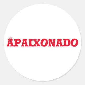 Sticker Rond Apaixonado
