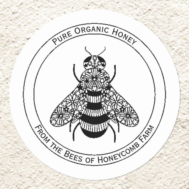 Sticker Rond Apiary des abeilles (Créateur téléchargé)