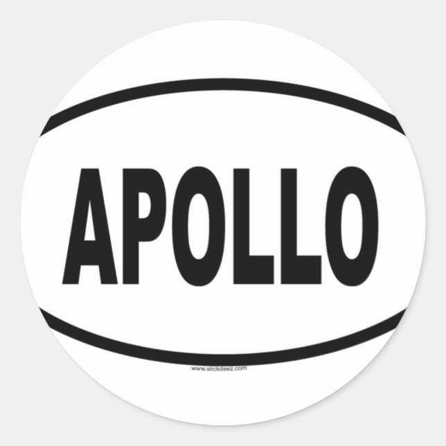 STICKER ROND APOLLO (Devant)