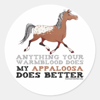 Sticker Rond Appaloosas Le Faire Mieux