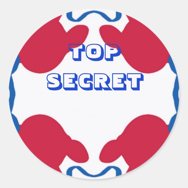 STICKER ROND APPAREIL SECRET TOP (Devant)