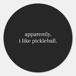 Sticker Rond Apparemment j'aime Ckleball Pour Hommes Femmes Ckl