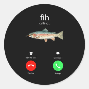 Sticker Rond Appel Fih Me Rappeler Message Refuser Accepter Tél