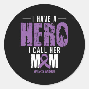 Sticker Rond Appelez Sa Mère - Epilepsy Sensibilisation Cadeaux