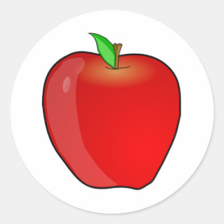 Sticker Rond Apple
