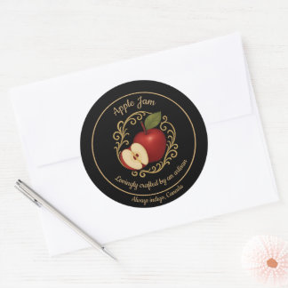 Sticker Rond Apple Ember – Artisan Jam Label