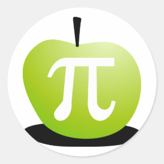 Sticker Rond Apple Pi