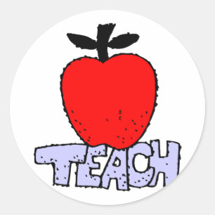 Sticker Rond Apple pour enseignant