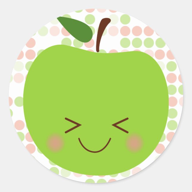 Sticker Rond Apple Sass (Devant)