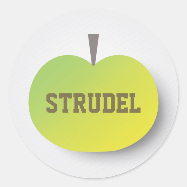 Sticker Rond Apple Strudel (Devant)