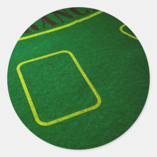 Sticker Rond Appliquer la fermeture de table de poker