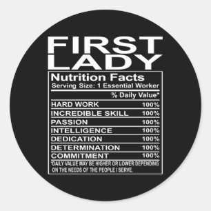 Sticker Rond Appréciation de l'Église de la Première Dame