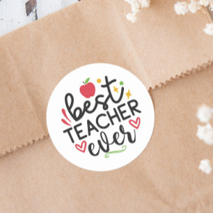 Sticker Rond Appréciation de l'enseignant