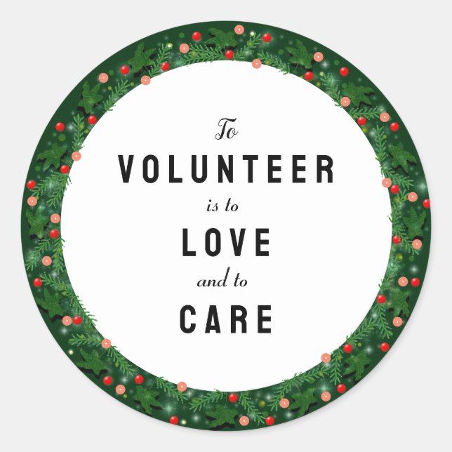 Sticker Rond Appréciation des bénévoles (Devant)