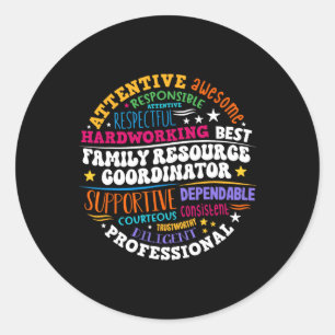 Sticker Rond Appréciation du coordinateur de ressources de la f