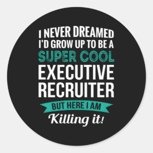 Sticker Rond Appréciation du recruteur exécutif