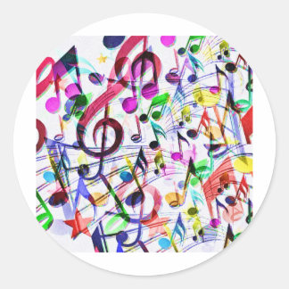 Sticker Rond Appréciation musicale_