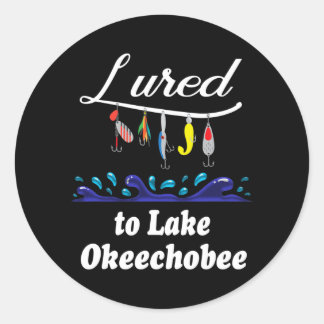 Sticker Rond Apprécié au lac Okeechobee FL Floride Pêche