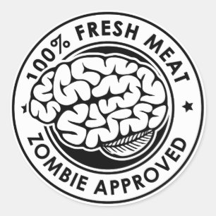 Sticker Rond Approuvé par Zombie