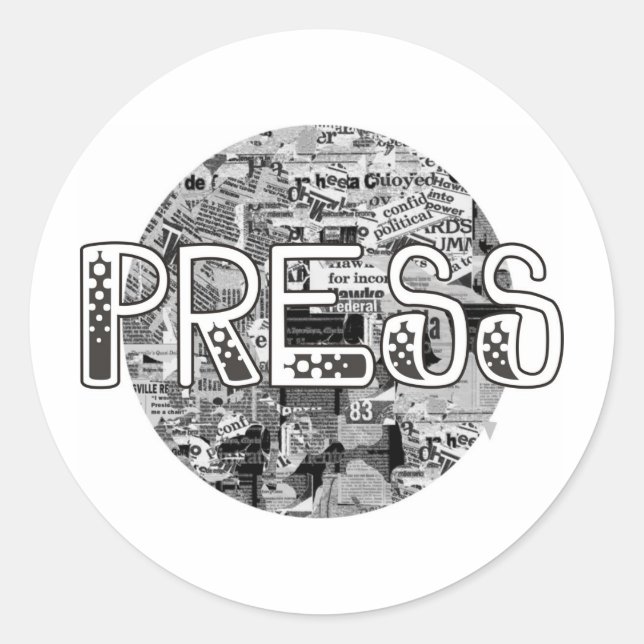 Sticker Rond Appuyer (Devant)