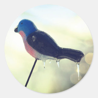 Sticker Rond Après la tempête Nature hivernale
