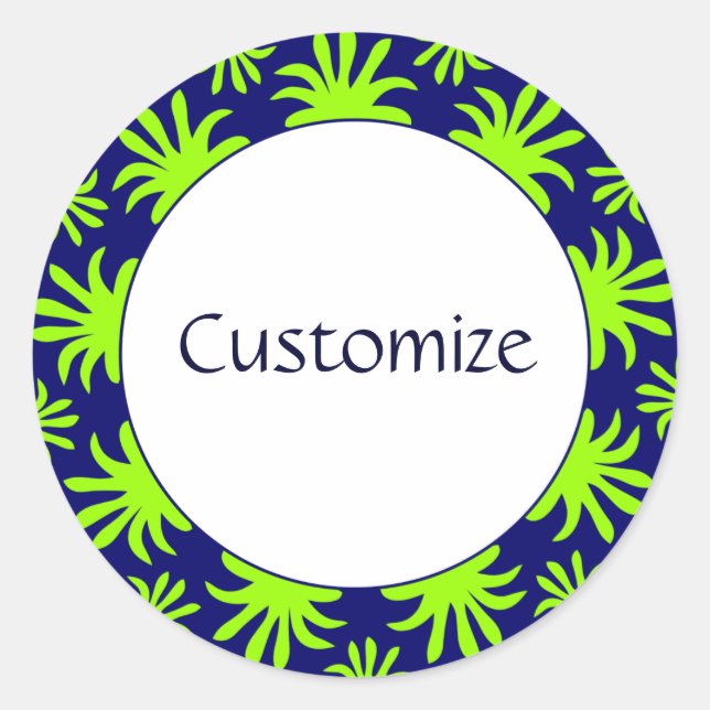 Sticker Rond Après-midi du Modèle des Triffids (Devant)