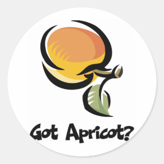 Sticker Rond Apricot
