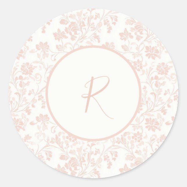 Sticker Rond apricot doux couleur tendance (Devant)