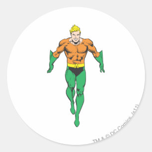 Sticker Rond Aquaman tourne