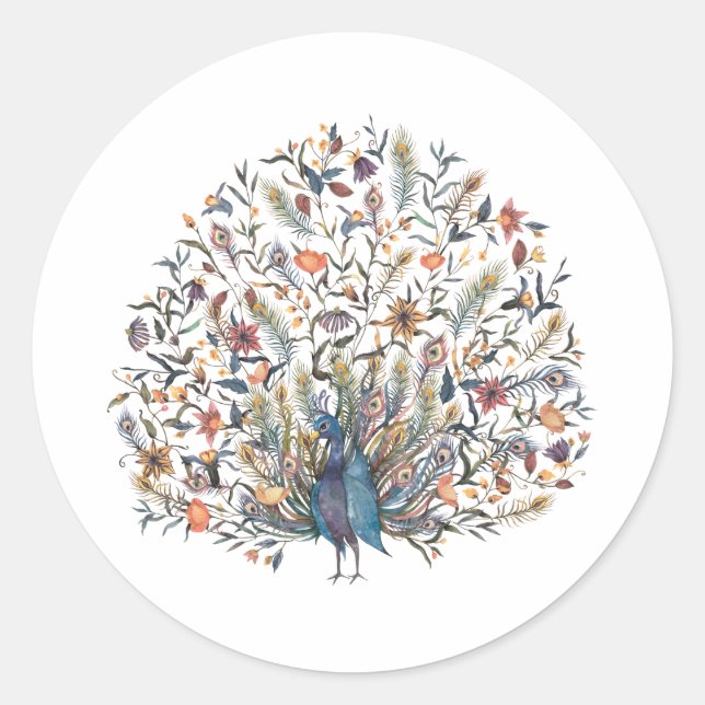 Sticker Rond Aquarelle (Devant)