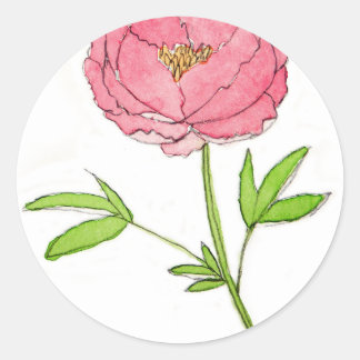 Sticker Rond Aquarelle