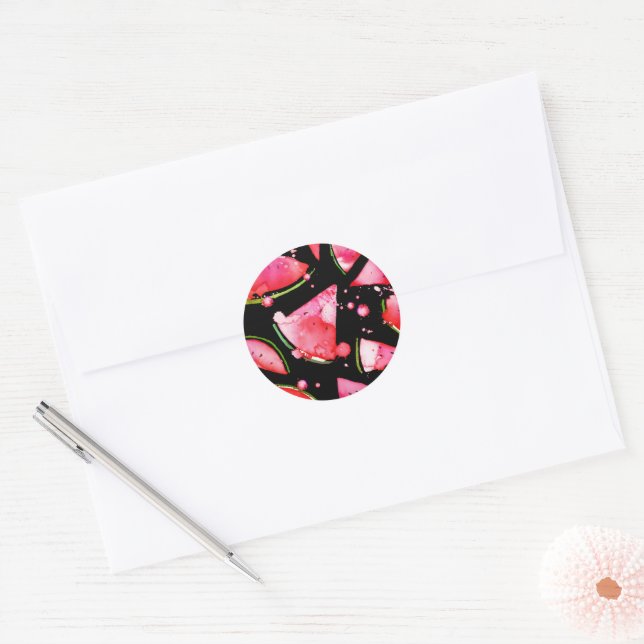 Sticker Rond Aquarelle 2 (Enveloppe)
